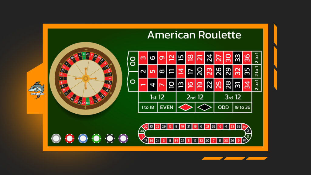 American roulette table